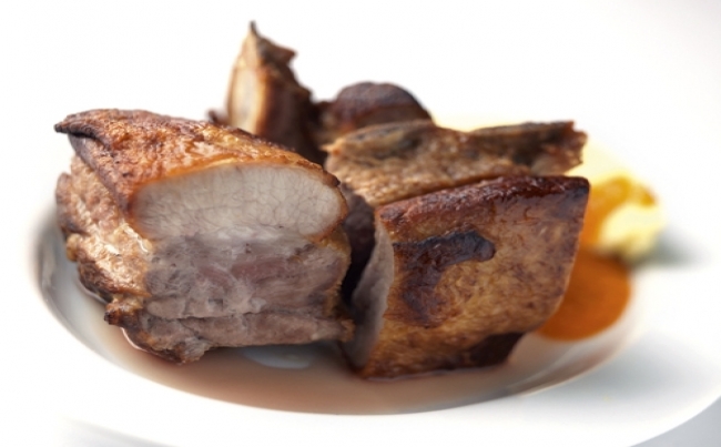 Cerdo al cilindro de Pedro Peves